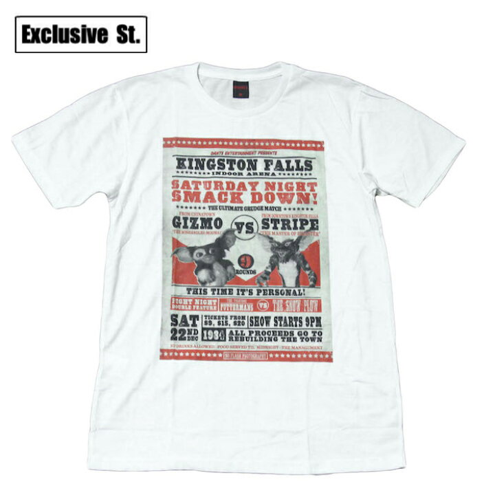 楽天市場 送料無料 グレムリン プリントtシャツ ホワイト メンズ 半袖 映画 ギズモ アメリカ ストライプ コレクター おもしろデザイン ジョーク おしゃれ スケーター ストリート系 M L Xlサイズ 春夏 夏物 メンズファッション レディース ユニセックス 男性 メンズ