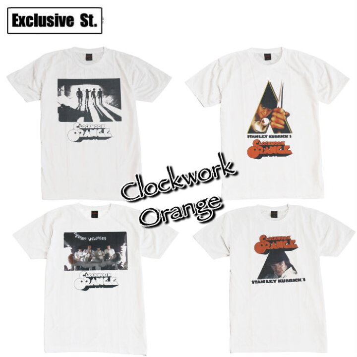楽天市場 送料無料 時計じかけのオレンジ 映画tシャツ プリントtシャツ ホワイト メンズ 半袖 キューブリック 名作 アレックス バイオレンス ドルーグ ロンドン おしゃれ ストリート系 M L Xlサイズ 春夏 夏物 メンズファッション レディース ユニセックス 男性