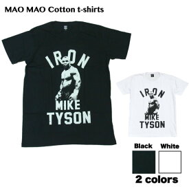 【送料無料】MAO MAO コットンTシャツ マイクタイソン ボクシング チャンピオン ヘビー級 アメリカ メンズTシャツ おしゃれ ストリート系 クール 半袖 M/L/XL 大きいサイズ