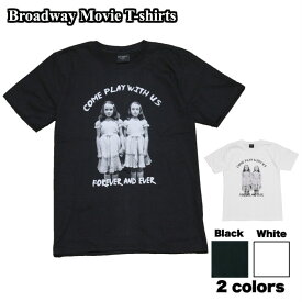 【送料無料】シャイニング 映画Tシャツ コットンTシャツ ブラック ホワイト メンズ ホラー映画 双子姉妹 名作 スタンリー・キューブリック スティーブン・キング ツインズ おしゃれ スケーター ストリート系 M/L/XL 大きいサイズ 半袖