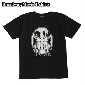 【送料無料】Broadway 映画Tシャツ コットンTシャツ ブラック メンズ イット IT ペニーワイズ ピエロ ホラー映画 名作 ムービー おしゃれ スケーター ストリート系 M/L/XL 大きいサイズ 半袖