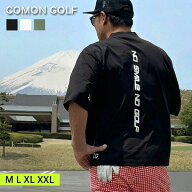 ゴルフウェア メンズ半袖 春 夏 春夏 ゴルフ モックネック ロゴ ビッグシルエット ストレッチ スポーツウ…