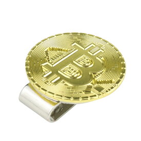 ゴルフ マーカー ゴルフ用品 ビットコイン Bitcoin ボールマーカー マグネットクリップ付き スポーツ用品 グッズ 小物 オールシーズン おしゃれ golf コンペ 景品 プレゼント ギフトハットクリップ付ビットコインゴルフボールマーカー(IF-GF0312)