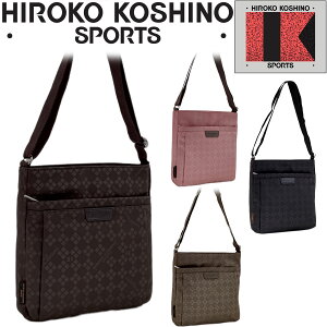 HIROKO KOSHINO SPORTS(�q���R �R�V�m �X�|�[�c) �͂�230g�̒��y�ʃG���{�X���H���}�`�X�N�G�A�\�^�V�����_�[�o�b�O �΂ߊ|�� ���f�B�[�X �}�U�[�Y�o�b�O �y�� �l�C �G���{�X �c�C�� ���s �g���x�� 