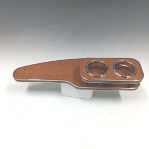 【売り切り お買い得】50系プリウス フロントテーブル ウッド 茶xゴールド カスタム カスタムパーツ 車内収納 高級感 インテリア性 ドリンクホルダー付き 日本製 自社製作 職人仕上げ