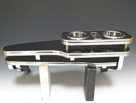 【全品15%offクーポン配布中※SS期間限定】50系プリウス フロントテーブル ブラック フルメッキ　携帯中 大型スマホ対応 自社工場 日本製
