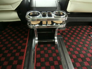 【全品10%OFFクーポン配布中】リアカップホルダー 30ヴェルファイア/アルファード前期(15/1〜) カスタム カスタムパーツ 車内収納 高級感 インテリア性 ドリンクホルダー付き 日本製 自社製