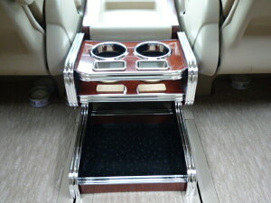 カップホルダー 20ヴェルファイア/アルファード(08/5〜) リア スライド式シート用 カスタム カスタムパーツ 車内収納 高級感 インテリア性 ドリンクホルダー付き 日本製 自社製作 職人仕上げ