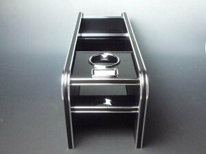 【全品10%OFFクーポン配布中】【売り切り! お買い得】C26セレナ コンソールホルダー ブラック BKxシルバー カスタム カスタムパーツ 車内収納 高級感 インテリア性 ドリンクホルダー付き 日