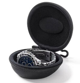 2色 時計ケース 腕時計 ケース トラベルウォッチケース シングル 収納 ボックス ウォッチケース スマート時計用 50mmまで トラベルラ 旅行 出張 持ち運び 便利