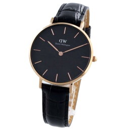 ダニエル ウェリントン DANIEL WELLINGTON 腕時計 DW00100167 DW00600167 ローズゴールド 32mm PETITE READING ペティット リーディング ブラック