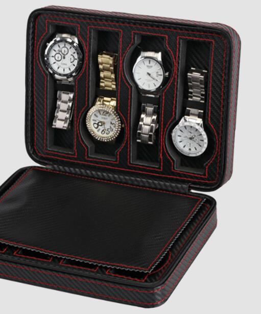 高級腕時計収納ケース　8本収納　カーボン　腕時計ケース　8本　腕時計　時計　ケース　持ち運び　保護　コレクション　防塵　カーボンファイバー　　PU |  ONE DAY ONE STYLE