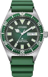 CITIZEN �V�`�Y�� PROMASTER �v���}�X�^�[ �_�C�o�[ �����Y �r���v �������� NY0121-09X �O���[�������� 200m�h�� 41mm �X�e�����X �@�B�� �|���E���^���x���g ���s�A���i