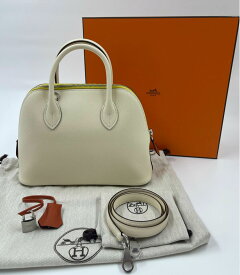 新品未使用 希少カラー レア 入手困難 1点限り 2022年製 [エルメス] HERMES バッグ ボリード1923 25 トリコロール ナタ/テール・バテュ/ジョーヌ・シトロン