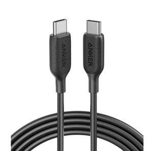[Anker]AJ[PowerLine III USB-C USB-C 2.0 P[u (6ft^1.8m) ϋv 60W USB PDΉ MacBook Pro/Air iPad Pro Galaxy ΉzCg ubN