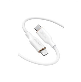 [Anker]アンカー PowerLine III Flow USB-C USB-C ケーブル 1.8m Anker絡まないケーブル USB PD対応 シリコン素材採用100W Galaxy iPad Pro MacBook Pro/Air 各種対応 クラウドホワイト ミッドナイトブラック