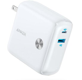 Anker PowerCore Fusion 10000 (9700mAh 20W PD モバイルバッテリー搭載USB充電器) 【コンセント一体型/折りたたみ式プラグ/USB Power Delivery対応/PSE技術基準適合 】 iPhone 14シリーズ iPad Air (第5世代) Android その他 各種機器対応 (ホワイト)