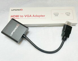 UPGROW HDMI VGA 変換 アダプタ D-SUB HDMI 15ピン 変換 HDMI オス to VGA メス HDMIからVGAへ(逆方向に非対応) 1080P コンピューター、デスクトップ、ノートパソコン、PC、モニター、プロジェクター、HDTV、Chromebook、Raspberry Pi、Roku、Xboxなどに対応