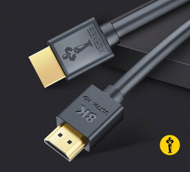 8K HDMI ケーブル　2メートル HDMI 2.1ケーブル 48Gbps Apple TV 任天堂 PS5 Xbox Series X/S RTX 3080 RTX 3090対応 ウルトラハイスピードケーブル HDR対応