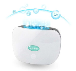 充電式 ポータブル 低濃度オゾン発生器 除菌消臭器 マイナスイオン発生器 200万個/cm3 プラズマ方式 イオン空気清浄機 Airdz Shell(エアーズシェル)正規品 12畳対応 除菌 消臭 ウイルス除去 PM2.5対