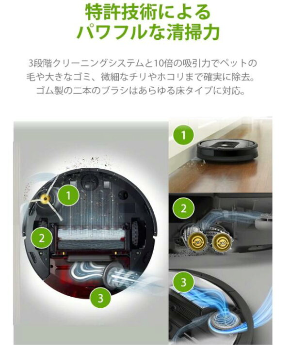 楽天市場】ルンバ 961 ロボット掃除機 アイロボット カメラセンサー 