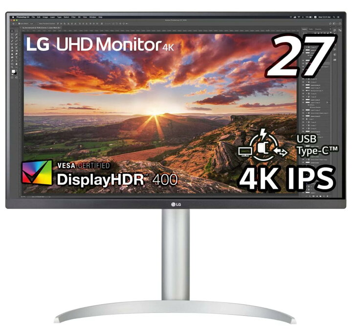楽天市場】LG 4Kモニター ディスプレイ 27UP850N-W 27インチ / 4K  