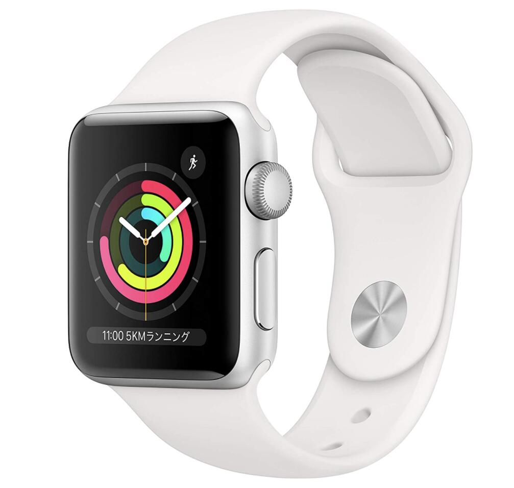 Apple Watch Series 3 Gpsモデル 38mmシルバーアルミニウムケースとホワイトスポーツバンド 最新作の