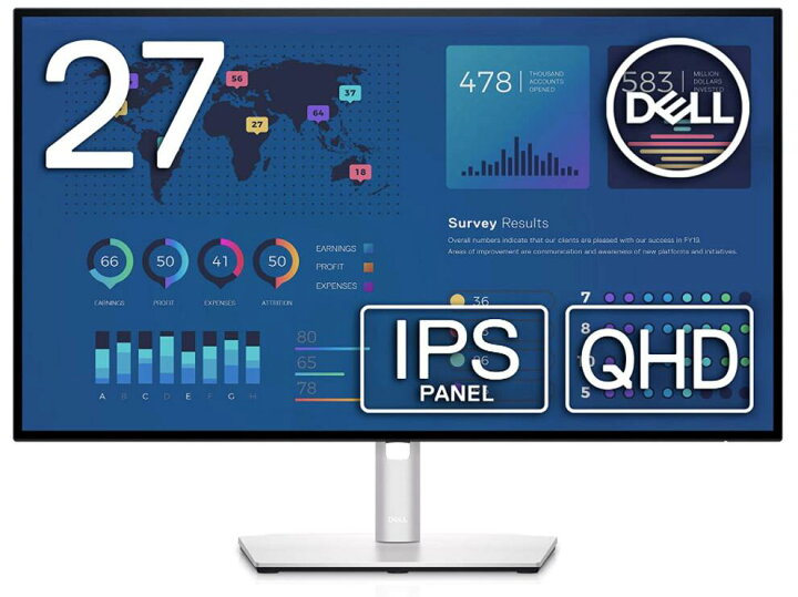 楽天市場】Dell U2722D 27インチ モニター (3年間無輝点交換保証/QHD 