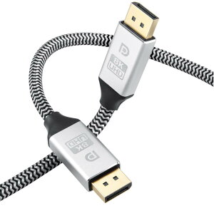 Displayport P[u DP Vo[ 8K Q[~O DP1.4Ki fBXvC|[g P[u 240Hz 8K@60HZ 4K@144Hz 2K@240Hz yHBR3 32.4Gbps / HDR/DSC 1.2 / HDCP2.2zDPP[u 240hzΉ PC er j^[ DP to DP P[