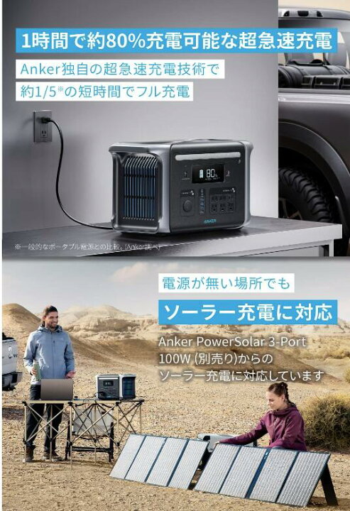 楽天市場】新品未開封 Anker 757 Portable Power Station (PowerHouse 