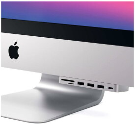 Satechi USB-C クランプハブ (シルバー) (2017/2019/2020 iMac/iMac Pro対応) USB-Cデータ USB-A3.0 Micro/SDリーダー (2021 iMacは非対応)