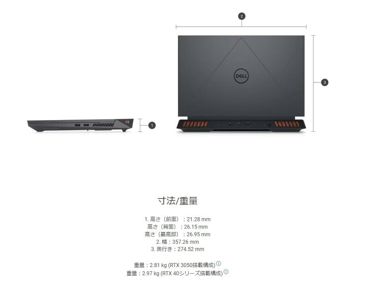 楽天市場】New Dell G15 ゲーミング ノートPC ノートパソコン 