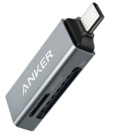 Anker USB-C 2-in-1 カードリーダー【SDXC / SDHC / SD / MMC / RS-MMC / microSDXC / microSDHC / micro…