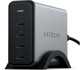 Satechi 165W GaN 充電器 USB C PD充電器 4ポート PSE技術基準適合 (MacBook Pro/Air M1 M2, iPad Pro M2, iPhone 15 Pro Max/15 Pro/15/15 Plus など対応)