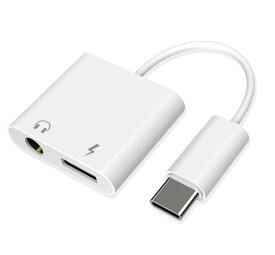 2in1 Type C to 3.5MM イヤホン変換アダプタ USB-C イヤホン変換ケーブル 60W PD急速充電 デジタルオーディオ Hi-Fi音質 タイプC 2in1 イヤホン 充電 アダプター タイプC ヘッドフォン ジャックDACチップ内臓 充電/音声通話/音量調節/音楽 iPhone15