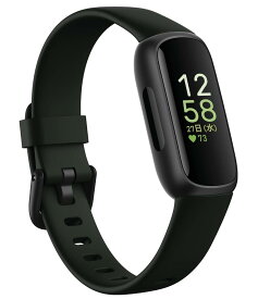 Fitbit Inspire 3 ミッドナイトゼン-ブラック 日本正規品 メーカー保証1年 最大10日間のバッテリー 健康指標ダッシュボード 心拍計測と睡眠スコア 心拍計