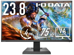 アイ・オー・データ IODATA モニター 23.8インチ 広視野角なVAパネル DisplayPort搭載 広視野角3辺フレームレスなゲーミングモニター EX-LDF241SVB