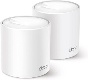 TP-Link WiFi ���[�^�[ ���b�V��wifi WiFi6 AX3000 HE160 IPv6�Ή� 2402+574Mbps 2��Z�b�g Deco X3000