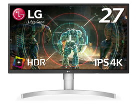 LG ゲーミング モニター ディスプレイ 27UL500-W 27インチ/4K/HDR(標準輝度:300cd/m2)/IPS非光沢/HDMI×2、DisplayPort/FreeSync/ブルーライト低減