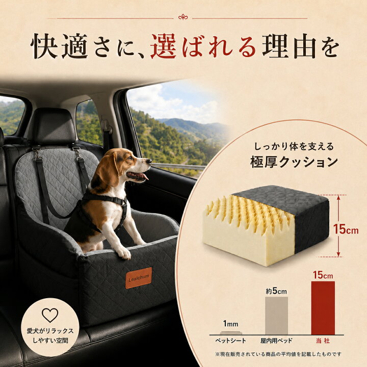 楽天市場】＼レビュー特典あり／Lealchum 犬 ドライブボックス 車 