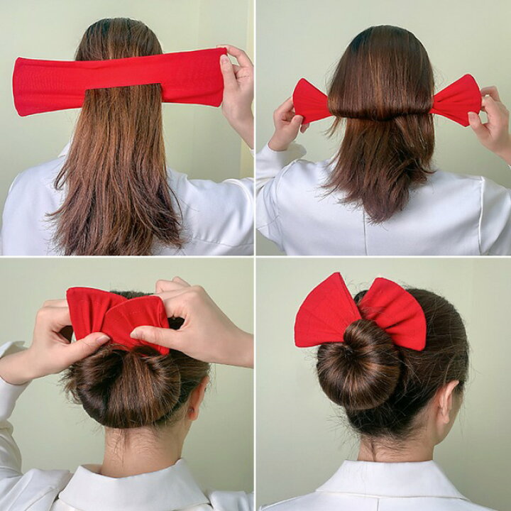 楽天市場 ブラックデフトバン お団子 ヘアメーカー ヘアアクセサリー 黒 レディース 韓国 かわいい オルチャン ワンポイント シンプル One Dream