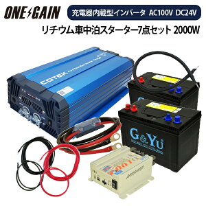 QCԒX^[^[7_Zbg [d^Co[^[ 2000W 24V s[d 30A Z~TCNobe[105Ah×2Tuobe[ Zbg sc2024s1smf2