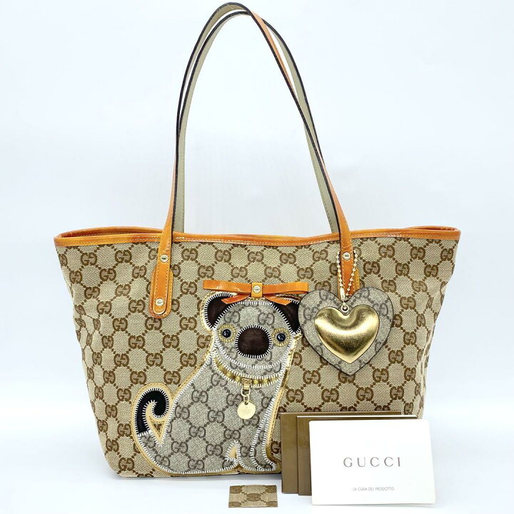 楽天市場】GUCCI グッチ トートバッグ GGキャンバス パグ アニマル  