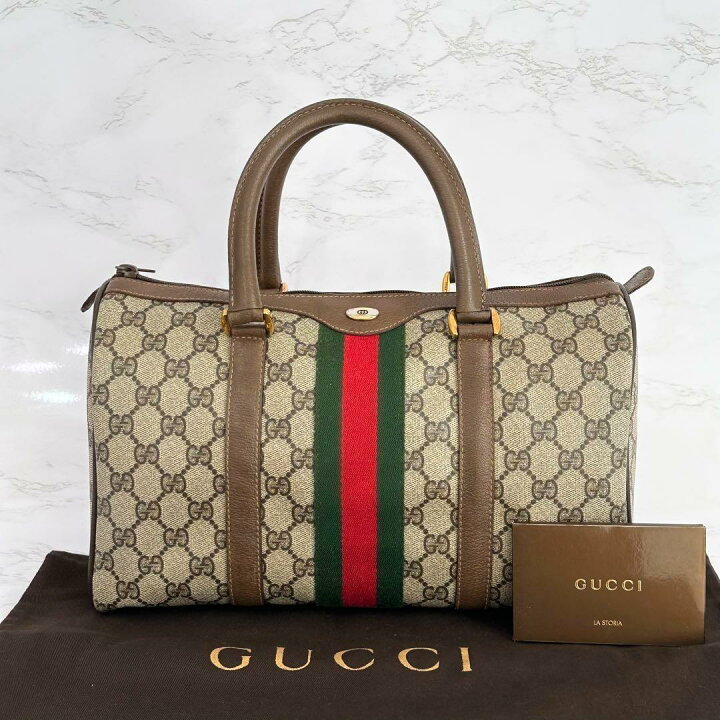 楽天市場】グッチ GUCCI オールドグッチ ボストンバッグ シェリー  