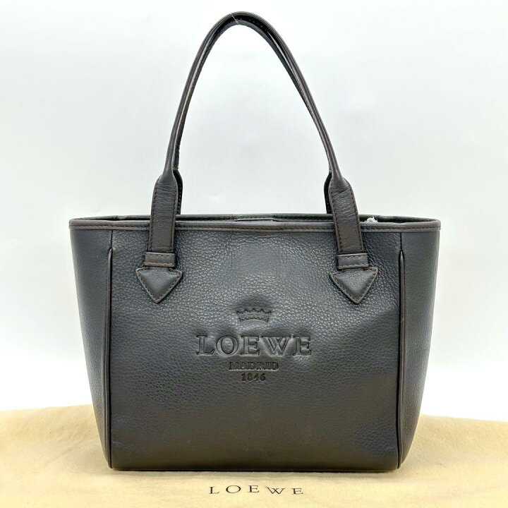 ロエベ LOEWE ヘリテージ スモール トートバッグ ロゴ ハンドバッグ  