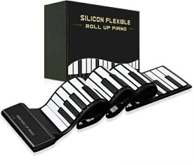 a60ロールピアノ 88鍵盤 電子ピアノ キーボード イヤホン/スピーカー対応 折り畳み USB 持ち運び ロールアップピアノ 初心者向けセット 編曲/練習/演奏