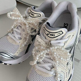 シューズアクセサリー シューピアス スニーカーアクセサリー スニーカーデコ シューピアス パール 女性 靴 靴ひも シューパーツ レディース シューチャーム リボン バレエコア レース パール シューパーツ 全品送料無料 Z063