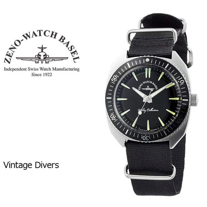 楽天市場】【ZENO WATCH】ゼノウォッチ ダイバーズ Vintage divers 