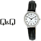 【ネコポス送料無料】【レビューを書いて1年保証】シチズン CITIZEN Q&Q キューキュー Falcon ファルコン レディース 腕時計 ホワイト × ブラック D023-304