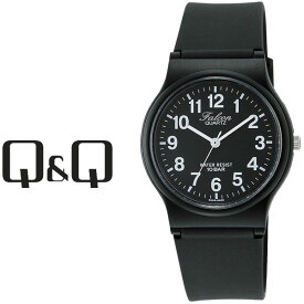 【ネコポス送料無料】【レビューを書いて1年保証】シチズン CITIZEN Q&Q キューキュー Falcon ファルコン スタンダードモデル メンズ 腕時計 ブラック × ブラック VP46-854
